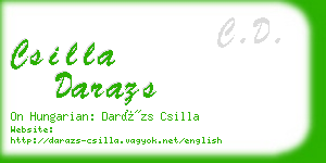 csilla darazs business card